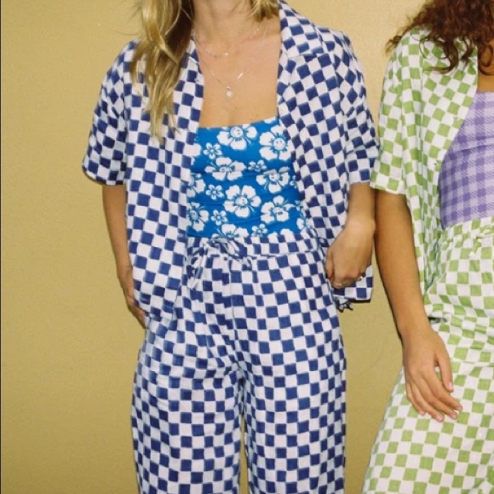 NWT Holiday the Label Pyjama Long Set in blue